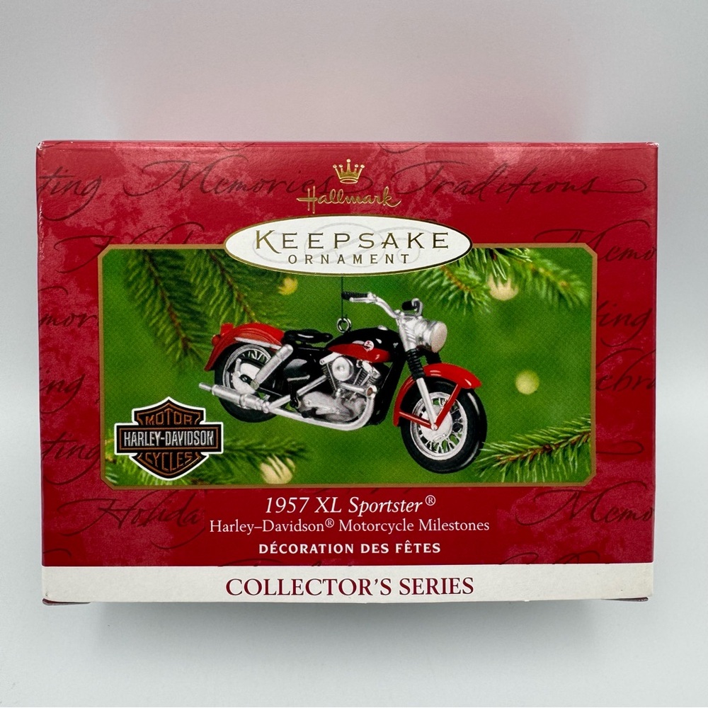 NIB 2001 Hallmark Keepsake Ornament 1957 XL Sportster Harley-Davidson Motorcycle